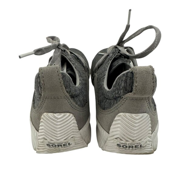 Sorel Gray Out N About Waterproof Sneakers Shoes Womens Size 8 Suede Mesh Winter - Picture 8 of 10